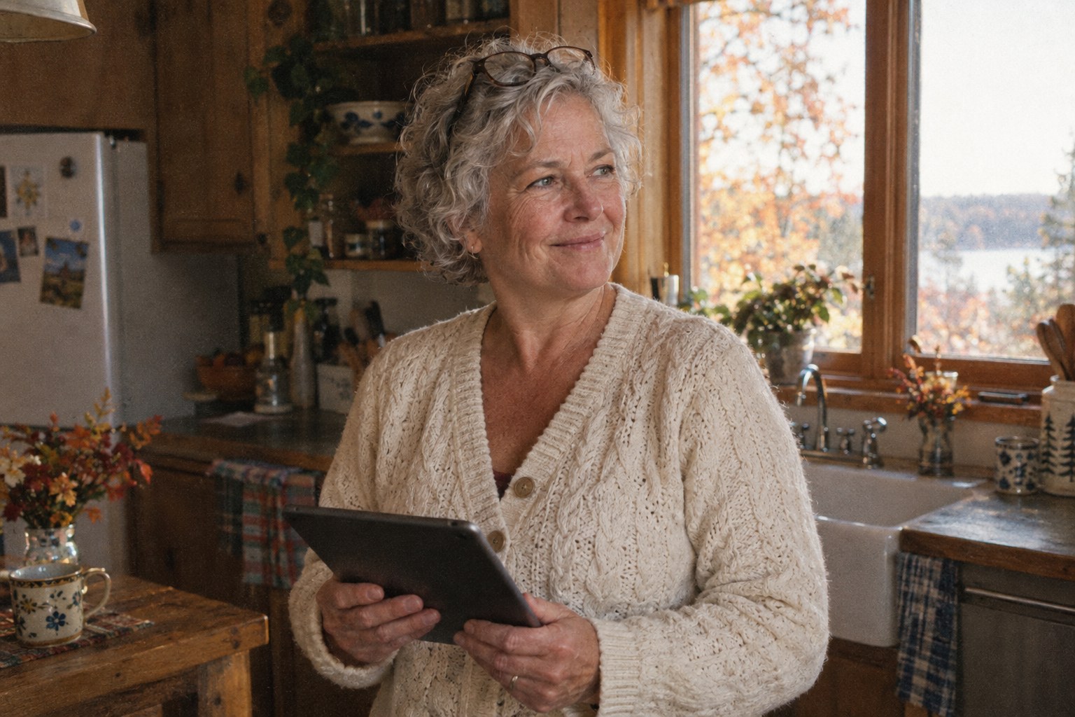 An older Canadian at home